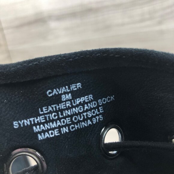 Steve Madden Booties Womens 8M Cavalier Black Suede Pull On Peep Toe Stiletto - Picture 13 of 13